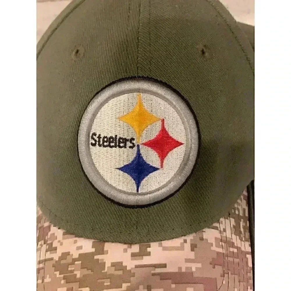 RARE Olive PITTSBURGH‎ STEELERS Hat NEW ERA br